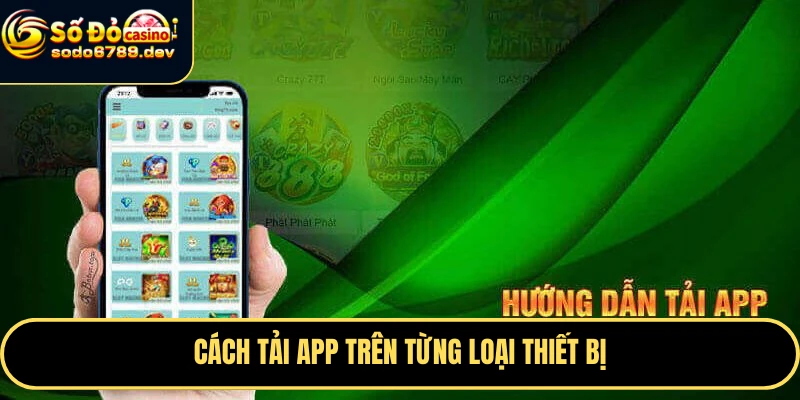 Tải App Sodo6789 - Trải Nghiệm Cá Cược An Toàn, Tiện Lợi 2 Cách tải app trên từng loại thiết bị